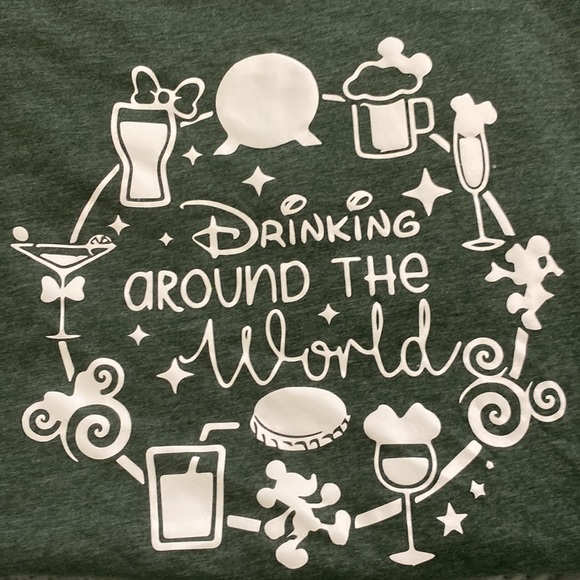 Disney drinking around the world Epcot shirt Bella+Canvas Medium - Picture 5 of 5
